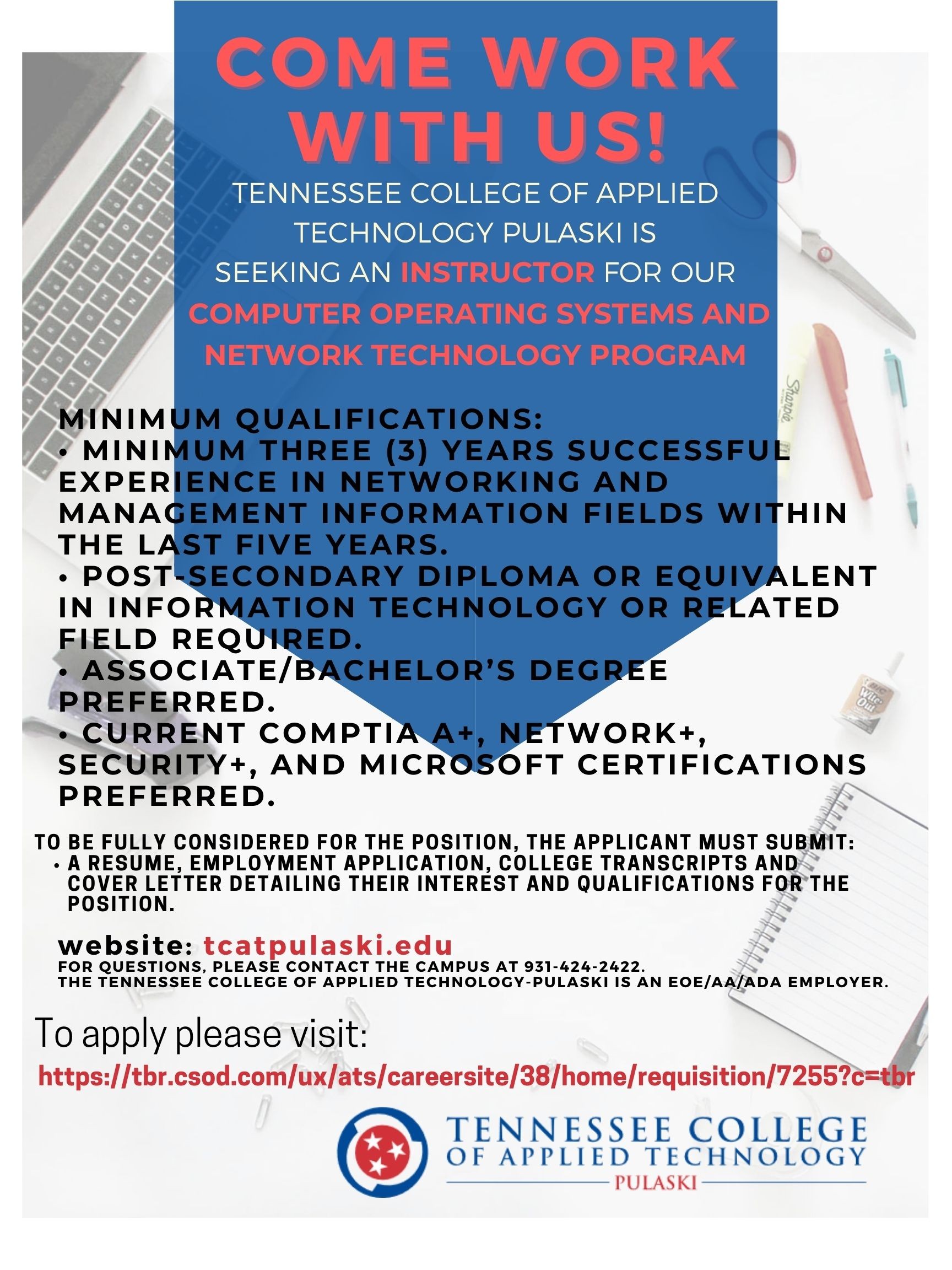 cosnt instructor 22022.jpg TCAT Pulaski